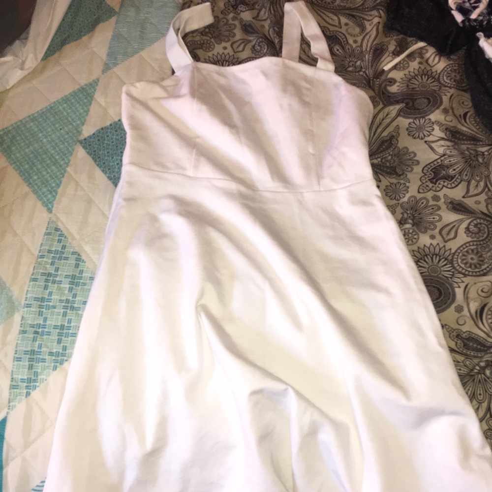 White dress with 1” straps